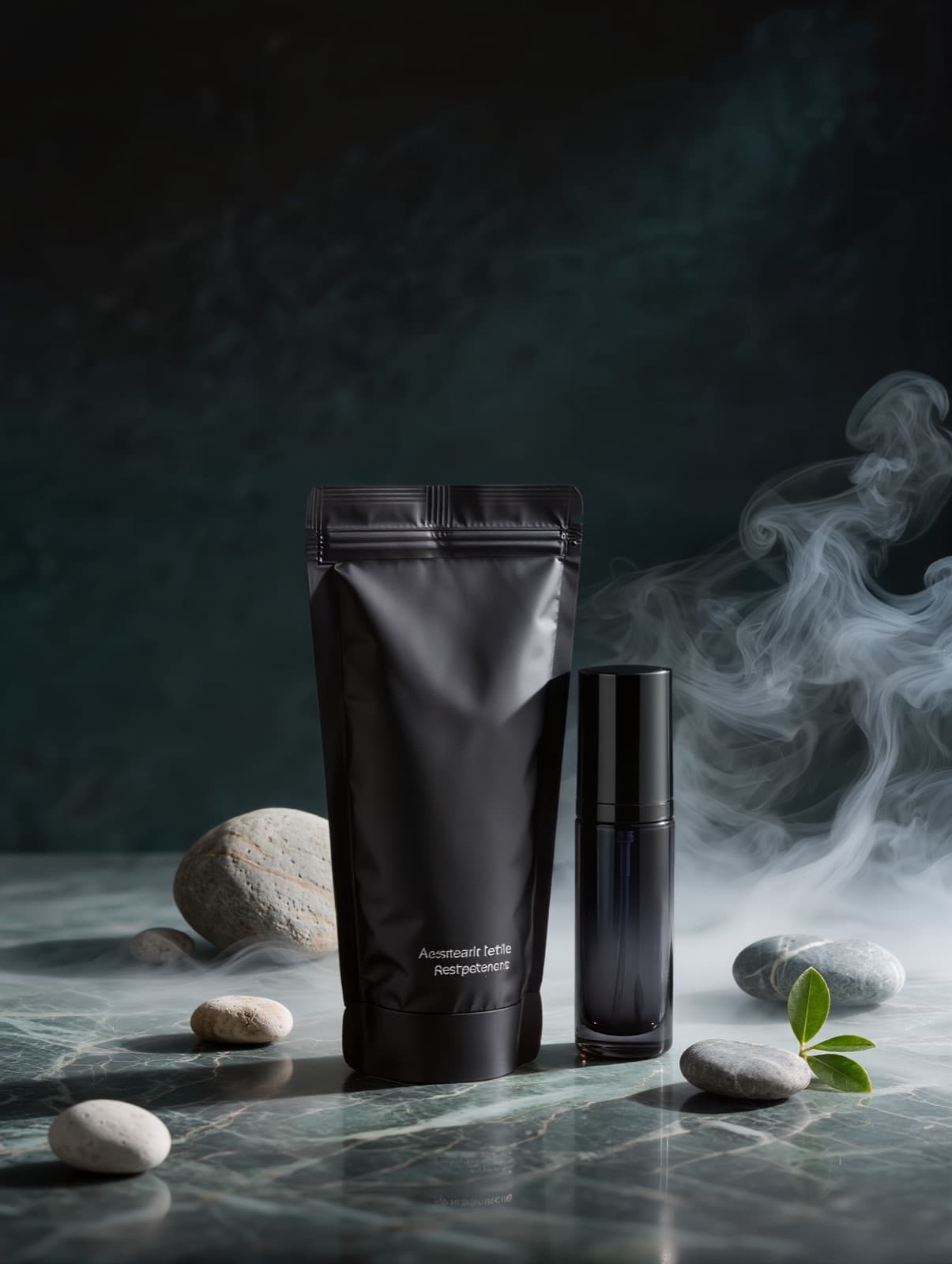 AXIOM° refillable vessel in matte black glass